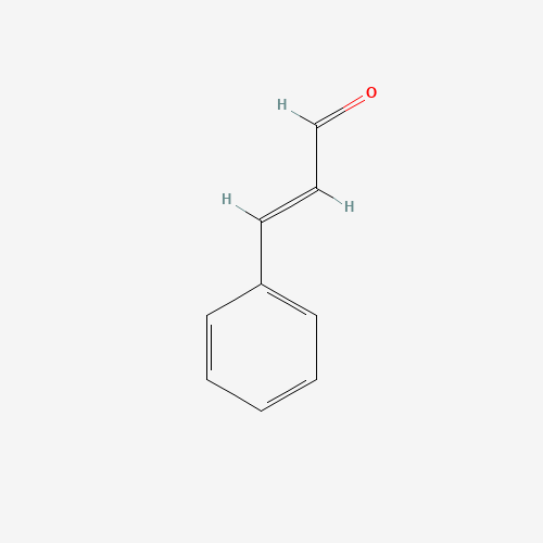 Cinnamaldehyde (CAS: 104-55-2) - Chemical Structure and Molecular Formula 