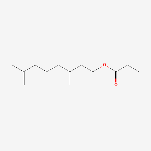 RHODINYL PROPIONATE (CAS: 105-89-5) - Chemical Structure and Molecular Formula 