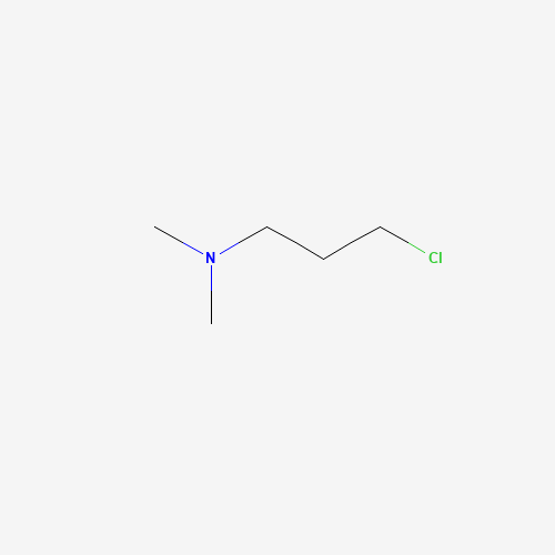 3-Chloro-1-(N,N-dimethyl)propylamine (CAS: 109-54-6) - Chemical Structure and Molecular Formula 