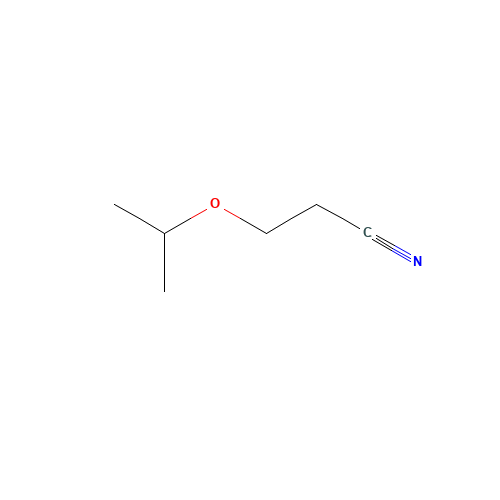 BETA-ISOPROPOXYPROPIONITRILE (CAS: 110-47-4) - Chemical Structure and Molecular Formula 