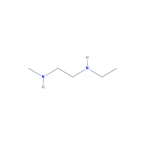 N-ETHYL-N'-METHYLETHYLENEDIAMINE (CAS: 111-37-5) - Chemical Structure and Molecular Formula 