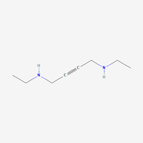 N,N'-DIETHYL-2-BUTYNE-1,4-DIAMINE (CAS: 112-22-1) - Chemical Structure and Molecular Formula 
