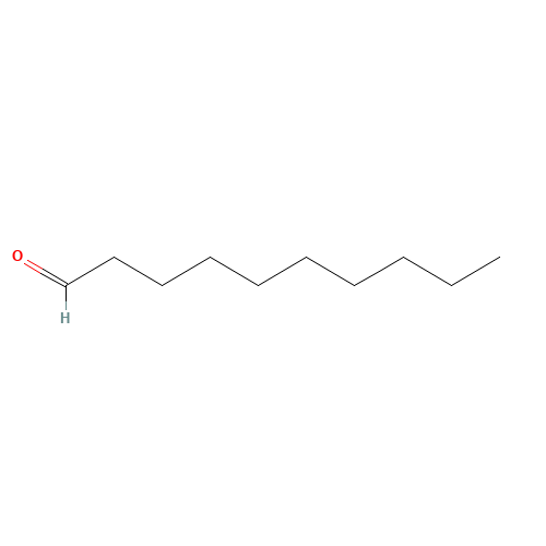 Decanal (CAS: 112-31-2) - Chemical Structure and Molecular Formula 
