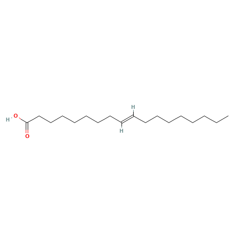 ELAIDIC ACID (CAS: 112-79-8) - Chemical Structure and Molecular Formula 