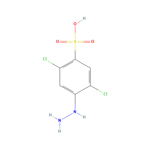 2,5-DICHLORO-4-HYDRAZINOBENZENESULFONIC ACID (CAS: 118-89-8) - Related Chemical Product
