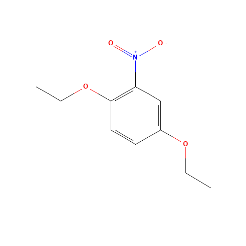 1,4-DIETHOXY-2-NITROBENZENE (CAS: 119-23-3) - Chemical Structure and Molecular Formula 