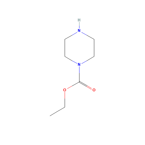 Ethyl N-piperazinecarboxylate (CAS: 120-43-4) - Chemical Structure and Molecular Formula 