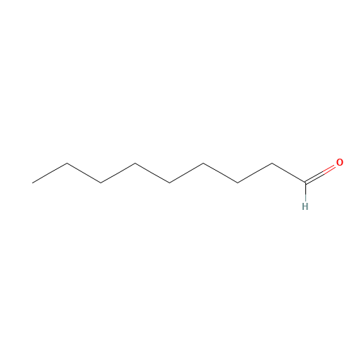 1-Nonanal (CAS: 124-19-6) - Chemical Structure and Molecular Formula 