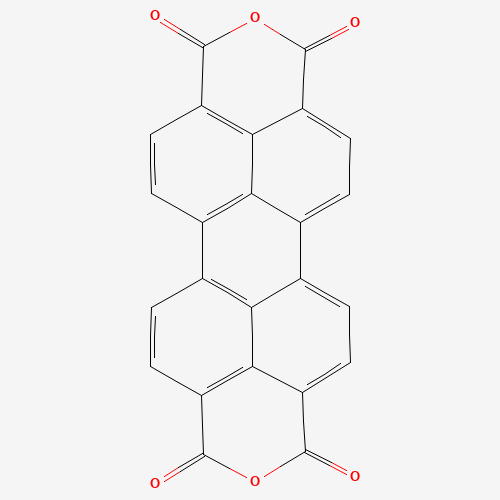3,4,9,10-Perylenetetracarboxylic dianhydride (CAS: 128-69-8) - Chemical Structure and Molecular Formula 