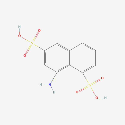8-Aminonaphthalene-1,6-disulfonic acid (CAS: 129-91-9) - Chemical Structure and Molecular Formula 
