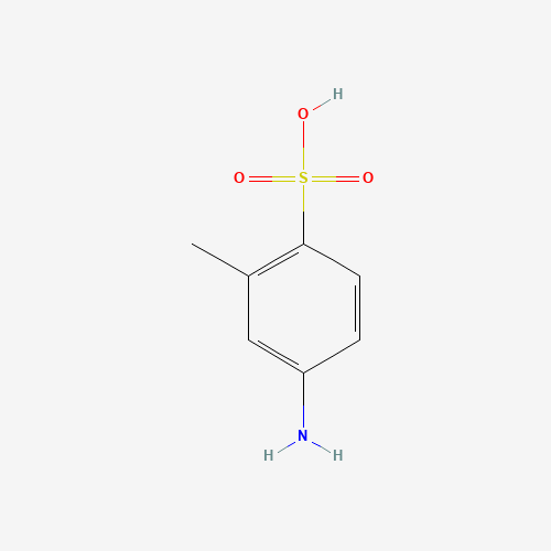 M-TOLUIDINE-4-SULFONIC ACID (CAS: 133-78-8) - Chemical Structure and Molecular Formula 