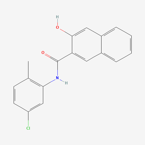 N-(5-Chloro-2-methylphenyl)-3-hydroxynaphthalene-2-carboxamide (CAS: 135-63-7) - Chemical Structure and Molecular Formula 