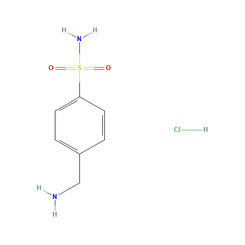 Mafenide hydrochloride (CAS: 138-37-4) - Chemical Structure and Molecular Formula 