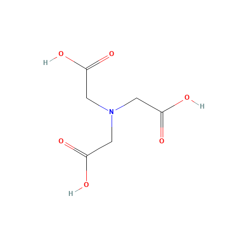 Nitrilotriacetic acid (CAS: 139-13-9) - Chemical Structure and Molecular Formula 