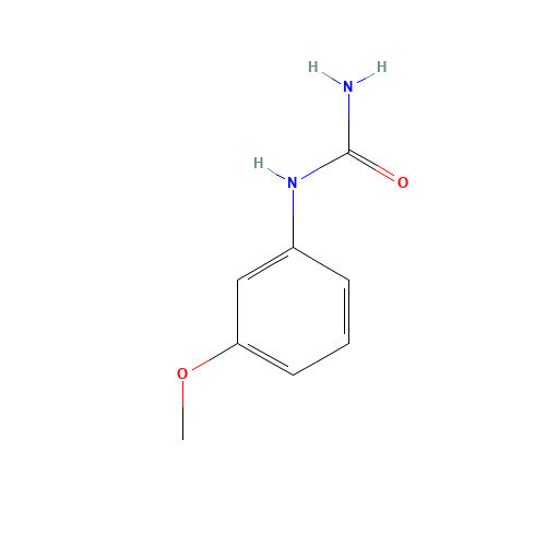 N-(3-METHOXYPHENYL)UREA (CAS: 139-77-5) - Chemical Structure and Molecular Formula 