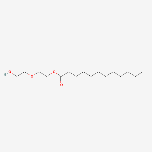 DIETHYLENE GLYCOL MONOLAURATE (CAS: 141-20-8) - Chemical Structure and Molecular Formula 