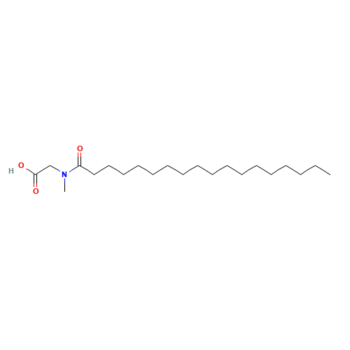 STEAROYL SARCOSINE (CAS: 142-48-3) - Chemical Structure and Molecular Formula 