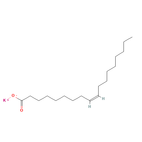 Potassium oleate (CAS: 143-18-0) - Chemical Structure and Molecular Formula 