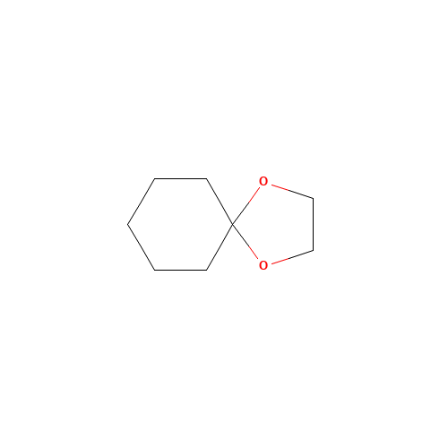 2,2-PENTAMETHYLENE-1,3-DIOXOLANE (CAS: 177-10-6) - Chemical Structure and Molecular Formula 