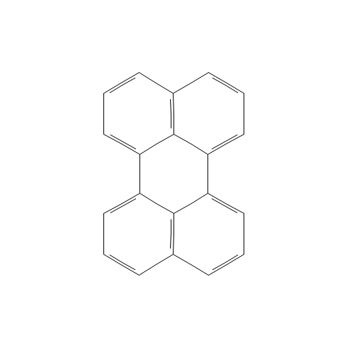 Perylene (CAS: 198-55-0) - Chemical Structure and Molecular Formula 