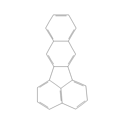 BENZO(K)FLUORANTHENE (CAS: 207-08-9) - Chemical Structure and Molecular Formula 