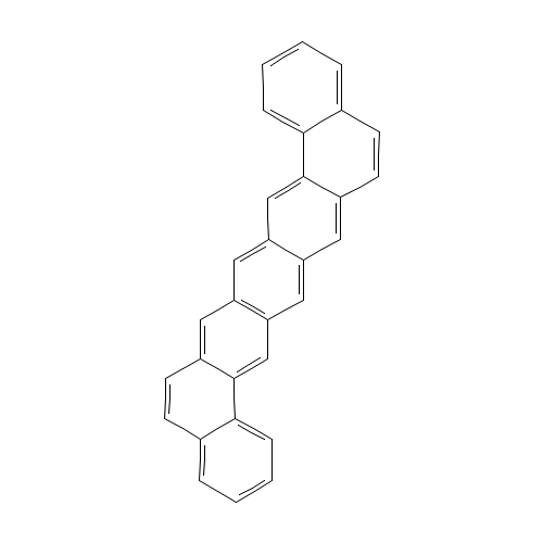 1,2:8,9-DIBENZOPENTACENE (CAS: 227-09-8) - Chemical Structure and Molecular Formula 