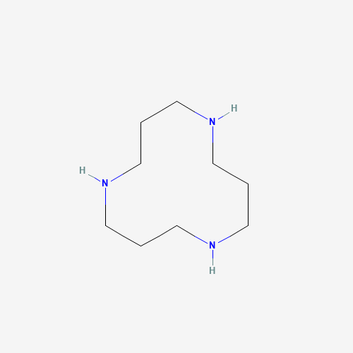 1,5,9-TRIAZACYCLODODECANE (CAS: 294-80-4) - Chemical Structure and Molecular Formula 