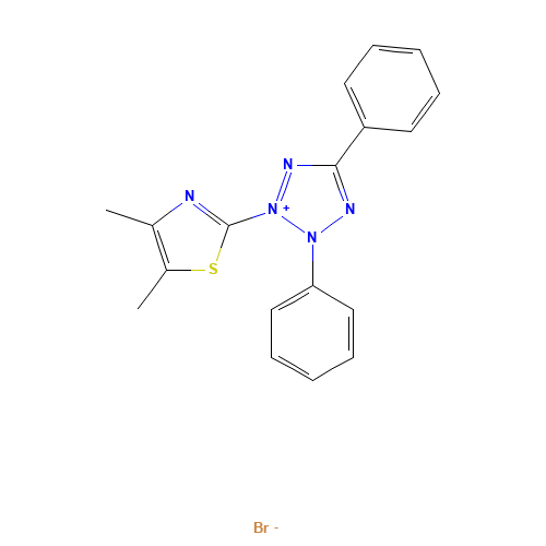 Thiazolyl Blue (CAS: 298-93-1) - Chemical Structure and Molecular Formula 