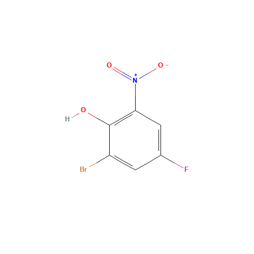 2-BROMO-4-FLUORO-6-NITROPHENOL (CAS: 320-75-2) - Chemical Structure and Molecular Formula 