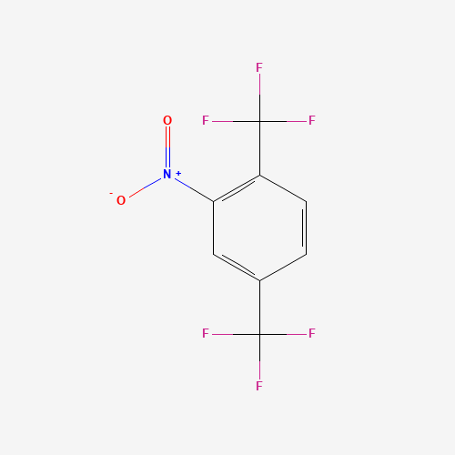 2,5-Bis(trifluoromethyl)nitrobenzene (CAS: 320-88-7) - Chemical Structure and Molecular Formula 