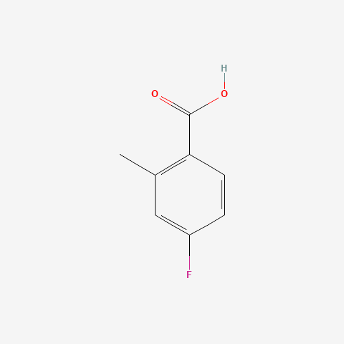 4-Fluoro-2-methylbenzoic acid (CAS: 321-21-1) - Chemical Structure and Molecular Formula 