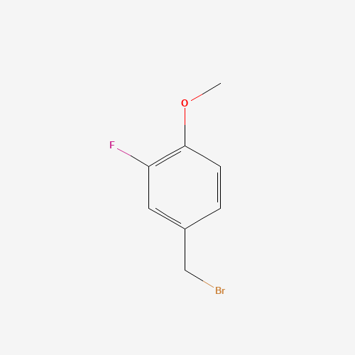 3-FLUORO-4-METHOXYBENZYL BROMIDE (CAS: 331-61-3) - Chemical Structure and Molecular Formula 