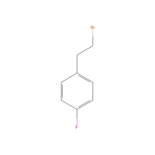 1-(2-BROMOETHYL)-4-FLUOROBENZENE (CAS: 332-42-3) - Chemical Structure and Molecular Formula 