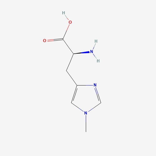 1-Methyl-L-histidine (CAS: 332-80-9) - Chemical Structure and Molecular Formula 