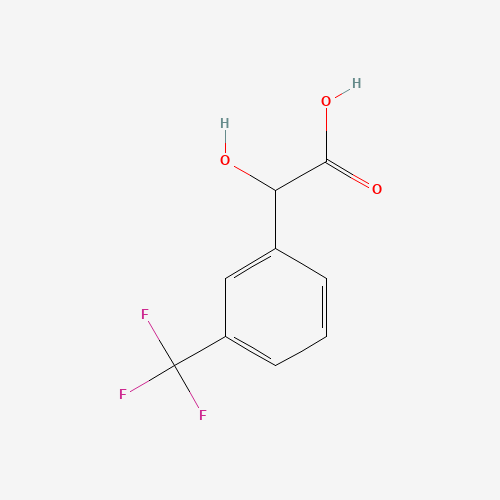 3-(TRIFLUOROMETHYL)MANDELIC ACID (CAS: 349-10-0) - Chemical Structure and Molecular Formula 