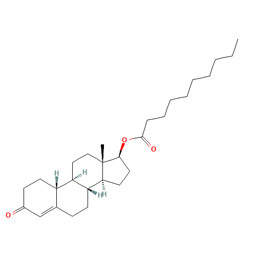 19-Nortestoterone decanoate (CAS: 360-70-3) - Chemical Structure and Molecular Formula 