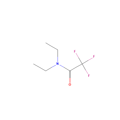 N,N-DIETHYL-2,2,2-TRIFLUOROACETAMIDE (CAS: 360-92-9) - Chemical Structure and Molecular Formula 