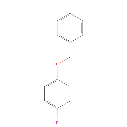 4-BENZYLOXYFLUOROBENZENE (CAS: 370-78-5) - Chemical Structure and Molecular Formula 