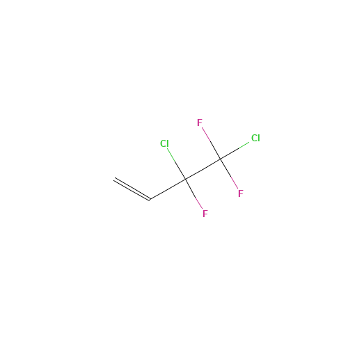 3,4-DICHLORO-3,4,4-TRIFLUORO-1-BUTENE (CAS: 374-26-5) - Chemical Structure and Molecular Formula 