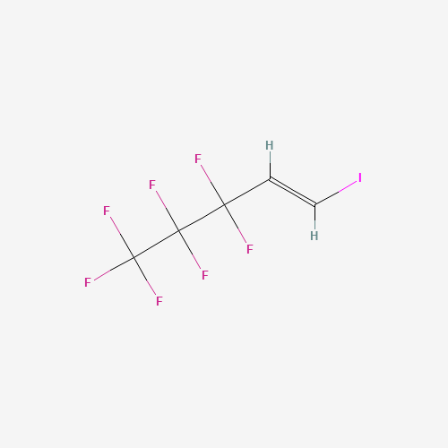 3,3,4,4,5,5,5-HEPTAFLUORO-1-IODO-1-PENTENE (CAS: 376-97-6) - Chemical Structure and Molecular Formula 