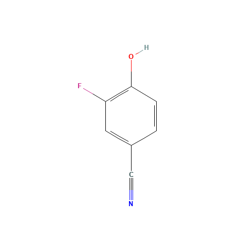 3-Fluoro-4-hydroxybenzonitrile (CAS: 405-04-9) - Chemical Structure and Molecular Formula 