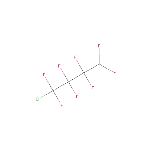 1-CHLORO-4H-OCTAFLUOROBUTANE (CAS: 423-31-4) - Chemical Structure and Molecular Formula 