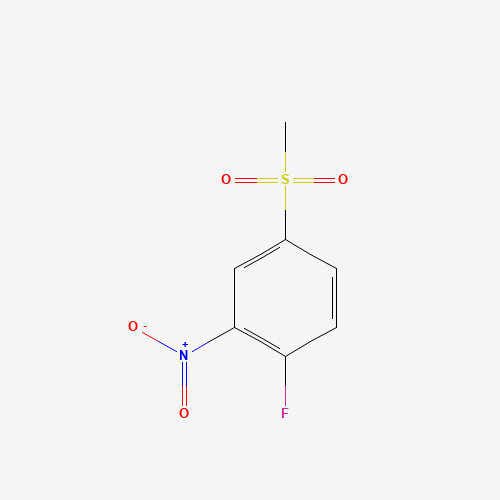 4-METHYLSULFONYL-2-NITROFLUOROBENZENE (CAS: 453-72-5) - Chemical Structure and Molecular Formula 