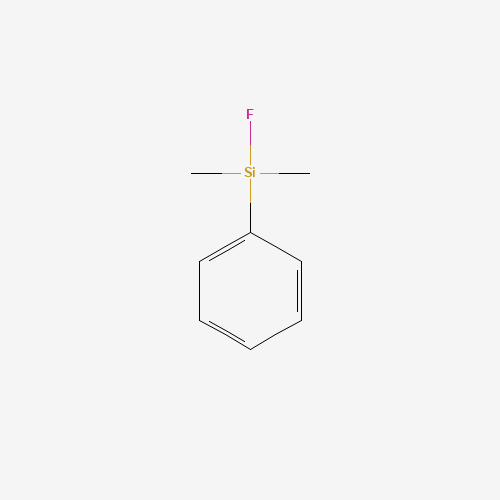DIMETHYLPHENYLFLUOROSILANE (CAS: 454-57-9) - Chemical Structure and Molecular Formula 