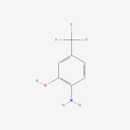 2-HYDROXY-4-(TRIFLUOROMETHYL)ANILINE (CAS: 454-82-0) - Chemical Structure and Molecular Formula 