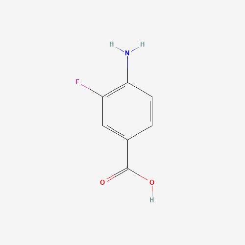4-AMINO-3-FLUOROBENZOIC ACID (CAS: 455-87-8) - Chemical Structure and Molecular Formula 