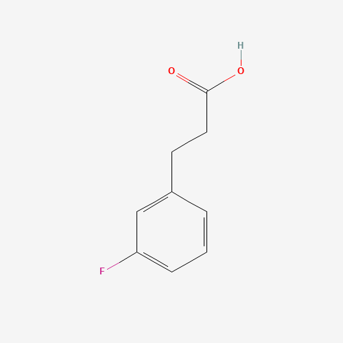 3-(3-FLUOROPHENYL)PROPIONIC ACID (CAS: 458-45-7) - Chemical Structure and Molecular Formula 