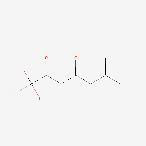 1,1,1-TRIFLUORO-6-METHYLHEPTANE-2,4-DIONE (CAS: 461-92-7) - Chemical Structure and Molecular Formula 