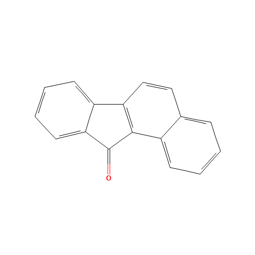 BENZO[A]FLUOREN-11-ONE (CAS: 479-79-8) - Chemical Structure and Molecular Formula 