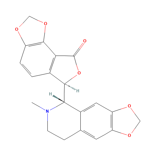 (+)-Bicuculline (CAS: 485-49-4) - Chemical Structure and Molecular Formula 